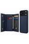 Magnetic Wallet Case for iPhone 17 Pro Max Blue – Leather Flip Cover with Card Holder, RFID Protection & Wireless Charging Support
