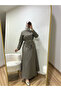 Hijab Belt Blouse Skirt Double Set Mink Color - 2