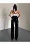 Jet Black Extra High Waist Lycra Jean Trousers - 2