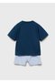 Striped Shorts Pajama Set - 2