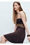 Strapless Pleated Short Dress - 7