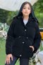 Girls' Nova Fabric Hooded Pocketed Elastic Waist Drawstring Waterproof Winter Coat Km4013 - 3