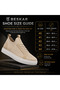 Beige Knitwear Men's Sports Shoes - Breathable, Anti-Sweat, Lace-Up, Comfortable Daily Sneaker Kb 112 - 9