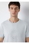 M0613531 Black Printed T-Shirt Men's T-Shirt Gray - 6