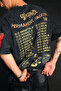 Washable Black Aerosmith Permanent Vacation Tour Printed Oversize Unisex Cotton T-Shirt