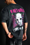 Vultures Printed Oversized Unisex Washable Black Tshirt - 4