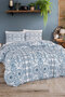 Maya blue cotton ranforce double duvet cover set