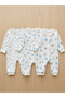 3-piece advantage pack %100 cotton long-sleeve full-length snap-button baby jumpsuit set - 2
