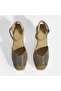 Beige Women's Suede Espadrille with Buckle Accessories and Stone Detail - 7