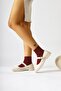 Vivy Cream, Beige Round Toe Single Strap Women's Casual Shoes - 5