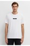 M0613528 Black Printed T-Shirt Men's T-Shirt White - 4