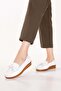 Women's Genuine Leather Comfortable Summer Perforated Casual Shoes Pyt.1300 White - 7