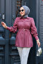 Buttoned Dusty Rose Hijab Shirt 19028Gk