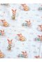 100% Cotton Muslin Baby Blanket & Multi-Purpose Coverlet 100X100 cm – Sleepy Rabbit Pattern |   Junior Bunnies - 4
