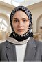 100% twill silk border wave pattern black - gray color 90x90 sewing method: hand stitched scarf - 3