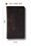 Wallet Men's Genuine Leather Men's Card Holder Functional Long Wallet Phone Coin Purse - Brown Rover