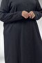 37013 Plus Size Buttoned Wrap Pants Set-black - 6