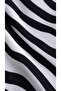 Women's Zebra Patterned Black and White Strap Bikini Set - 4