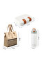 Mega Flex Bento Lunch Box 1864ml w/ Lunch Bag & 720ml Bottle | Leakproof Meal Set – Ivory Terracotta - 8