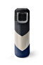 Kids Navy Blue Dark Gray Beige Patterned Straw and Direct Drinking Steel Thermos 500 ml 31893 - 2