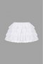 Monaco Skirt White Mini Skirt with Lace Detail and Shorts - 3