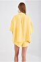 Yellow Muslin Women's Oversize Shirt - 6