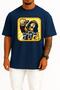 Oversize 777 Numbers Graffiti Chest Design Unisex T-Shirt