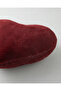 Heart Plush Decorative Throw Pillow Burgundy - 3