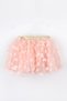Salmon Butterfly Appliqued Girl's Tulle Skirt - Pauline - 5