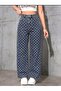 Polka Dot Detail Baggy Jean