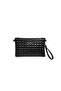 Quilted Pattern Plain Skin Leather Women's Portfolio/Clutch/Handbag - 3