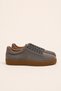 Bruno Men's Genuine Leather Suede Sneakers - Gray Daily Casual Shoes - 5