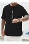 Vertical Printed Oversize T-Shirt - 2
