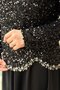 Sequin Sequin Blouse Skirt Evening Dress Set - 4