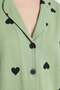 Egyptian Women's Cotton Shirt Sort Set Green - 3