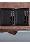 1477 محفظة بطاقات رجالية فاخرة من الجلد الطبيعي باللون الأسود - ضمان خياطة لمدة 10 سنوات - 2
