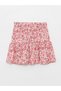 Patterned Girl's Skirt with Elastic Waistband (S3) - 2