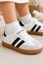 Unisex Girls Boys Retro Sneaker Velcro Light Sole Casual Sports Shoes - 4