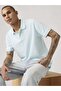 Levis Men's Polo Collar Blue T-Shirt - 005Fm-0005