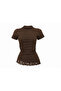 Women's Lace Detailed Cotton Ribbed Short Sleeve Blouse 216 - 2