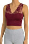 Women's Cotton Bra with Gathered Lace and Flexible Gathering Shape (6080)