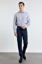 Navy Blue 5 Pocket Straight Leg Gabardine Slim Fit Cotton Pack Trousers 1003260318