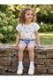 Cherry Embroidered Shorts for 2-5 Years - Blue - 4