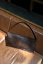 Crochet Rectangular Bag Brown - 2