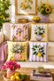 Ays Home Pink Yellow Lemon 4-Piece Garden Home 4-Piece Cushion Cover Set (43X43) - 3