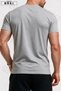Limited Edition Printed Cotton Fabric Men's Gray T-Shirt-Black Shorts Set - 4