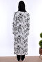 Effortt Maternity Pajama Set with Hijab, Soft Textured Cotton Robe - Black - 3