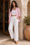 Women's Pink Muslin Oversize Casual Cut Buttoned Shirt - 8