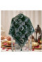 Groom's shawl with sequins and green tassels - 3