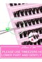 200pcs 0.10mm C MJ Individual Lashes 8-16mm 200pcs Cluster Lashes Natural Look Mixed Tray DIY Eyelas - 3